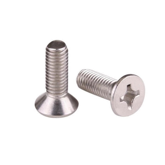 Countersunk Screws - M4 - 4x0.7mm - 8 mm - Titanium CP Grade 1 Phillips