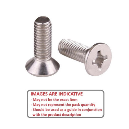 1044681 | SK030M-006-PH-TC2 (PK-5) --- Countersunk Screws - M3 - 3x0.5mm - 6 mm - Titanium CP Grade 2 Phillips Screw