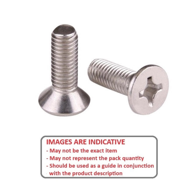1044678 | SK030M-006-PH-TC1 (PK-10) --- Countersunk Screws - M3 - 3x0.5mm - 6 mm - Titanium CP Grade 1 Phillips Screw