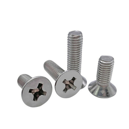 1052446 | SK040M-008-PH-TC1 (PK-10) --- Countersunk Screws - M4 - 4x0.7mm - 8 mm - Titanium CP Grade 1 Phillips Screw