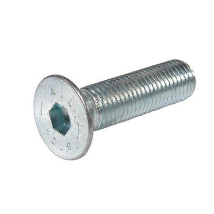 Countersunk Screws - M10 - 10x1.5mm - 35 mm - Zinc Plated Steel Socket
