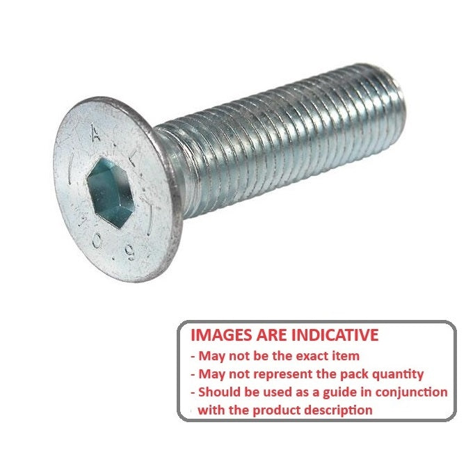 1106720 | SK140M-055-SK-CZ (PK-50) --- Countersunk Screws - M14 - 14x2mm - 55 mm - Zinc Plated Steel Socket Screw