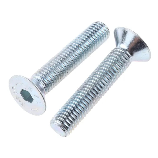 1068712 | SK060M-060-SK-CZ (PK-100) --- Countersunk Screws - M6 - 6x1mm - 60 mm - Zinc Plated Steel Socket Screw