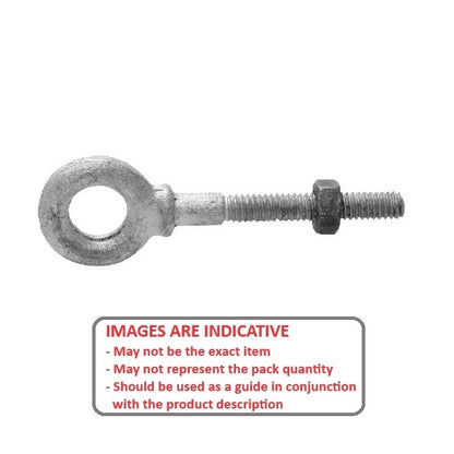 1073402 | CHE-51RS (Each) --- Partial Threaded Shank Eye Bolts - 1/4-20 UNC - 6.35mm - 50.8x12.7 mm Shouldered