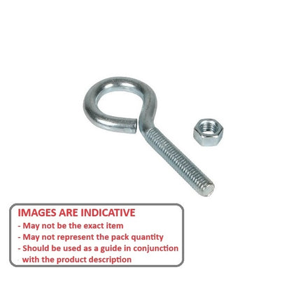 1073410 | BEB-400RS (Each) --- Bent Eye Bolts - 1/4-20 UNC - 6.35mm - 50.8x25.4 mm Steel