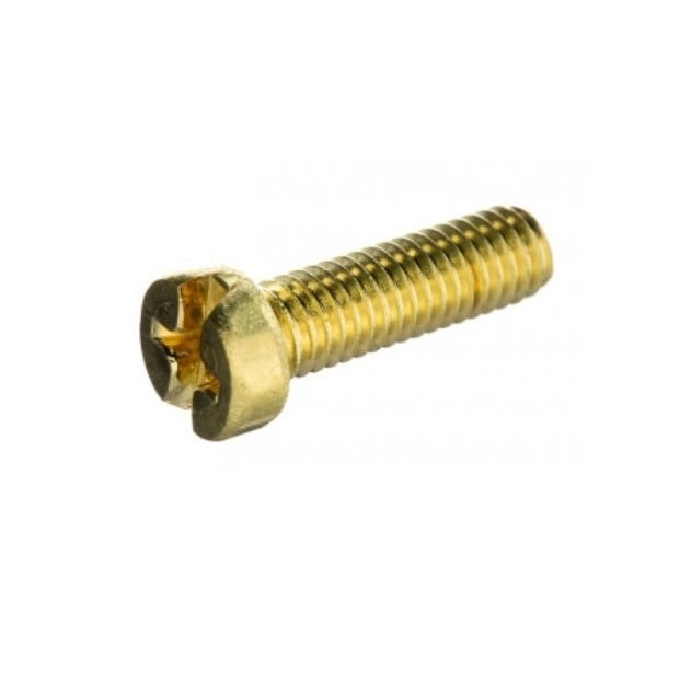 Fillister Head Screws - M4 - 4x0.7mm - 12 mm - Brass Phillips