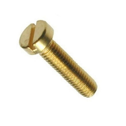 Fillister Head Screws - 6BA - 2.794mm - 12.7 mm - Brass Slotted