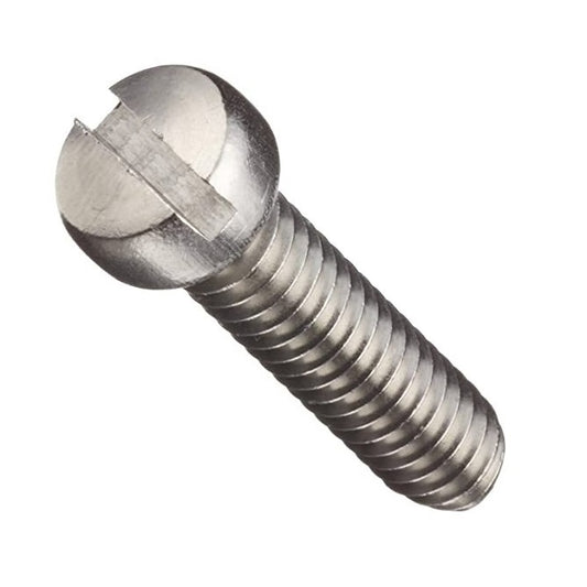 Fillister Head Screws - 0-80 UNF - 1.52mm - 4.8 mm - 304 Stainless Slotted