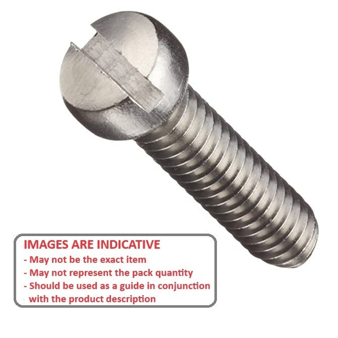 1052414 | SC040M-008-F-SL-S4 (PK-3) --- Fillister Head Screws - M4 - 4x0.7mm - 8 mm - 304 Stainless Slotted Screw