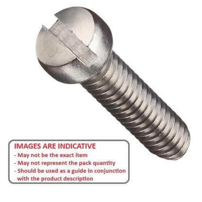1053034 | SC040M-012-F-SL-S4 (PK-3) --- Fillister Head Screws - M4 - 4x0.7mm - 12 mm - 304 Stainless Slotted Screw