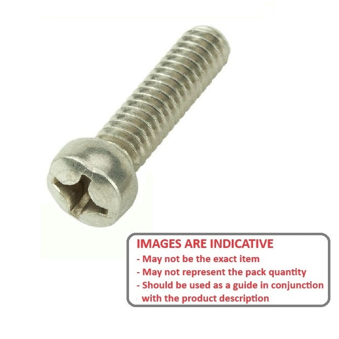 1043875 | SC025M-010-F-PH-CZ (100 Pcs) --- Fillister Head Screws - M2.5 (2.5x0.45mm) x 10 mm