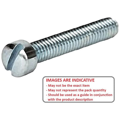 1055289 | SC047B-013-F-SL-CZ (PK-20) --- Fillister Head Screws - 2BA - 4.7mm - 12.7 mm - Zinc Plated Steel Screw