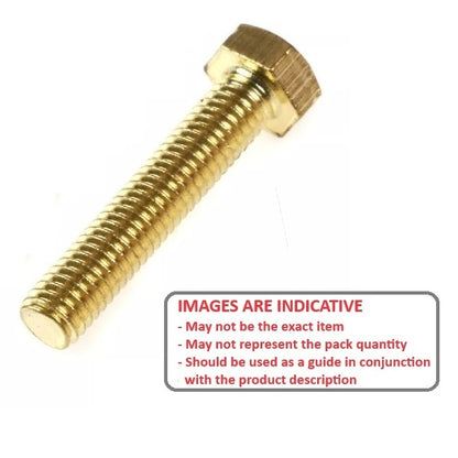1040762 | SC022C-013-H-BR (PK-50) --- Hex Head Screws - 2-56 UNC - 2.18mm - 12.7 mm - Brass Screw