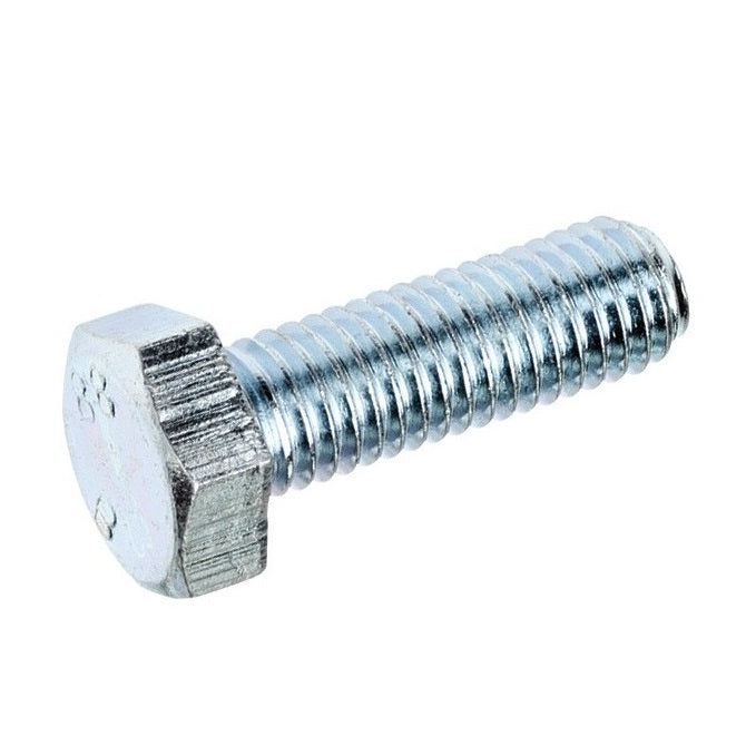 Hex Head Screws - M6 - 6x1mm - 55 mm - Zinc Plated Steel Steel Zinc Plated