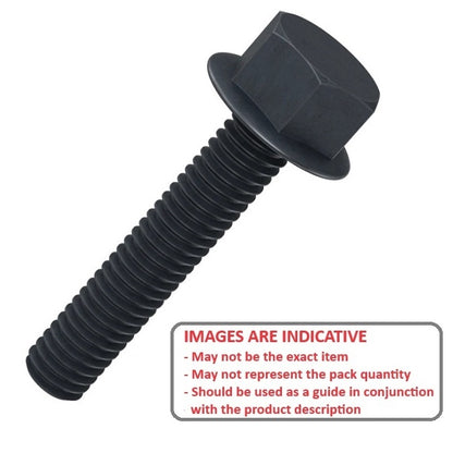 1073442 | SC064C-051-HW-NB (Per Card) --- Hex Washer Head Screws - 1/4-20 UNC - 6.35mm - 50.8 mm - Black Nylon Screw