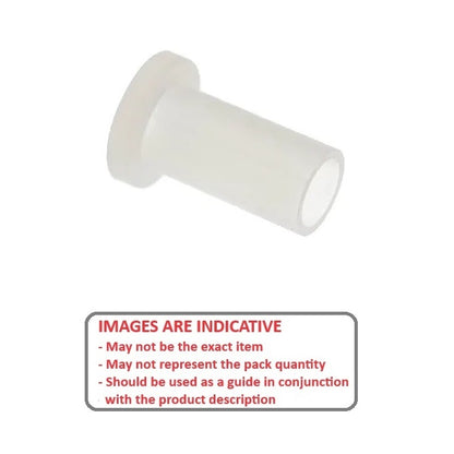 1039510 | SI-022-064 (PK-100) --- Screw Insulators - 2 UNC/UNF - 2.18mm - 6.35x2.286 mm - Nylon Zytel 101 Insulator