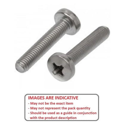 1053540 | SC040M-016-P-PH-TC1 (PK-10) --- Pan Head Screws - M4 - 4x0.7mm - 16 mm - Titanium CP Grade 1 Phillips Screw