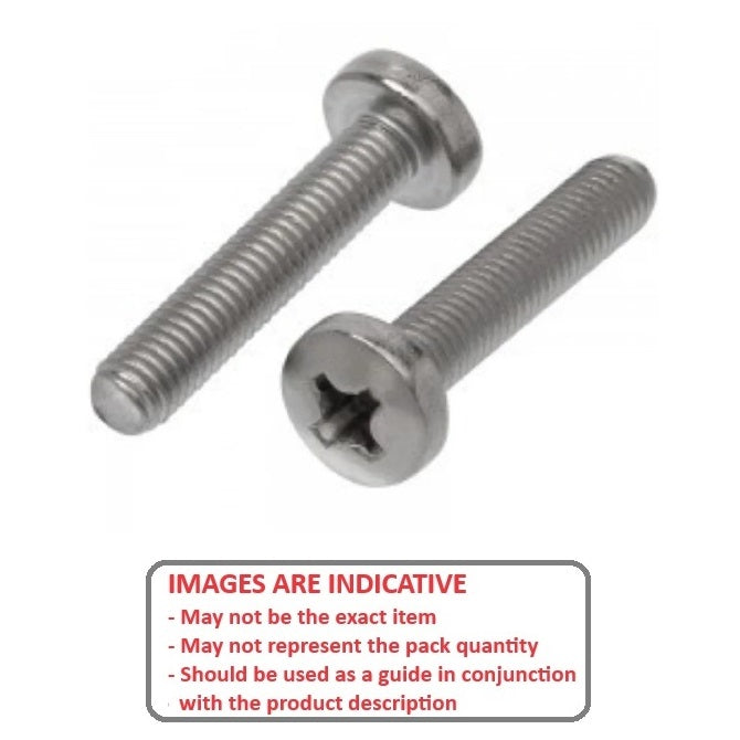 1045481 | SC030M-012-P-PH-TC1 (PK-10) --- Pan Head Screws - M3 - 3x0.5mm - 12 mm - Titanium CP Grade 1 Phillips Screw