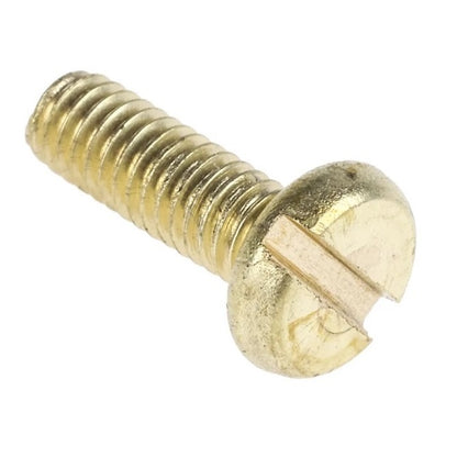 Pan Head Screws - M3 - 3x0.5mm - 12 mm - Brass Slotted