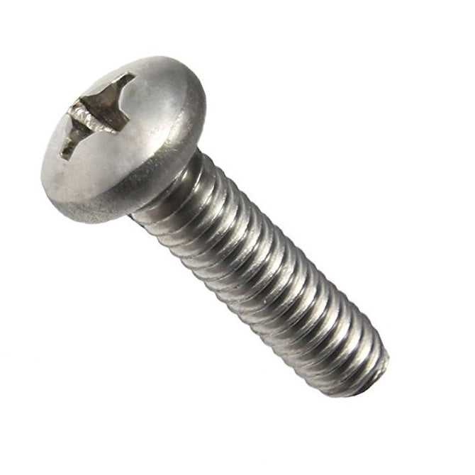 Pan Head Screws - M4 - 4x0.7mm - 12 mm - 304 Stainless Phillips