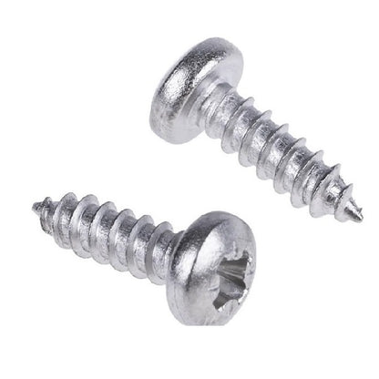 Self Tapping Screws - 5.4x12.7 mm - 12  Pan Head - Stainless Steel 316 Similar to A4, 18-10 