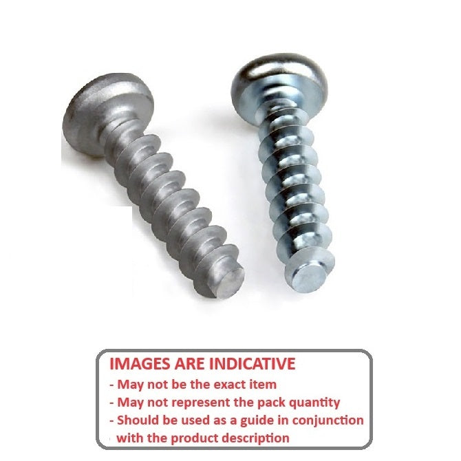 1044652 | STP310300200E (PK-2) --- Self Tapping Screws - 3x20 mm - - Soft Plastics - Stainless Steel 304 Similar to A2, 18-8 HRB80 Screw