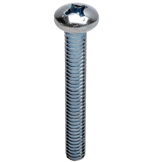 Pan Head Screws - M3 - 3x0.5mm - 30 mm - Zinc Plated Steel Phillips