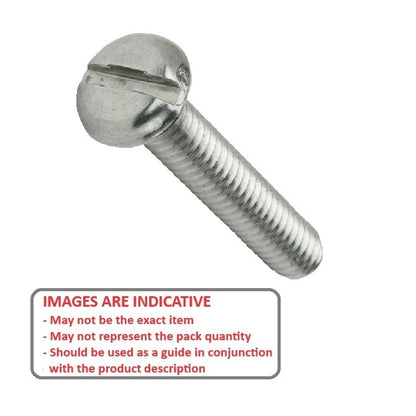 1045723 | SC030M-016-P-SL-CZ (PK-10) --- Pan Head Screws - M3 - 3x0.5mm - 16 mm - Zinc Plated Steel Slotted Screw