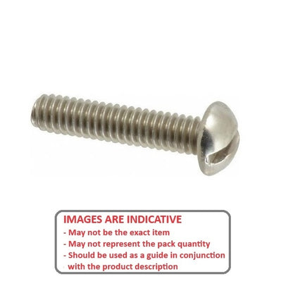 1050519 | SC036B-013-R-SL-BN (PK-10) --- Round Head Screws - 4 BA - 3.607mm - 12.7 mm - Nickel Plated Brass Steel Screw