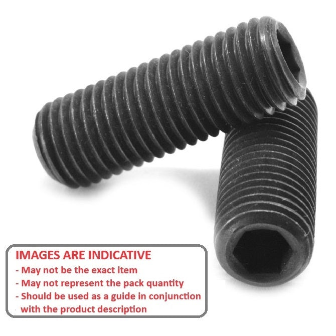 1038461 | SS019F-0016-AS (PK-100) --- Standard Cup Point Socket Set Screws - 1-72 UNF - 1.85mm - 1.6 mm Alloy Steel DIN916 - Carbon Steel - Hardened GD14.9 Screw