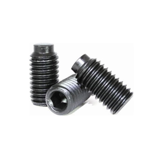 Half Dog Point Socket Set Screws - 8-32 UNC - 4.17mm - 3.8 mm   - Carbon Steel Carbon Steel Case Hardened Rc46-53