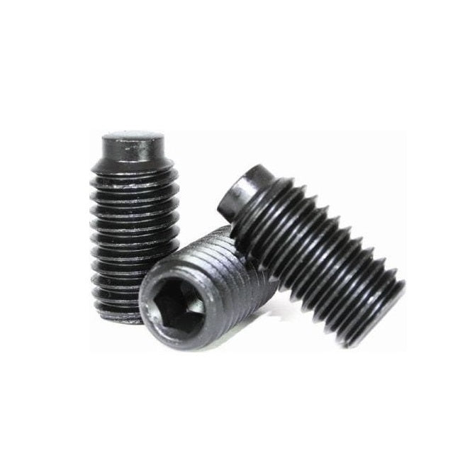 Half Dog Point Socket Set Screws - 8-32 UNC - 4.17mm - 5.4 mm   - Carbon Steel Carbon Steel Case Hardened Rc46-53