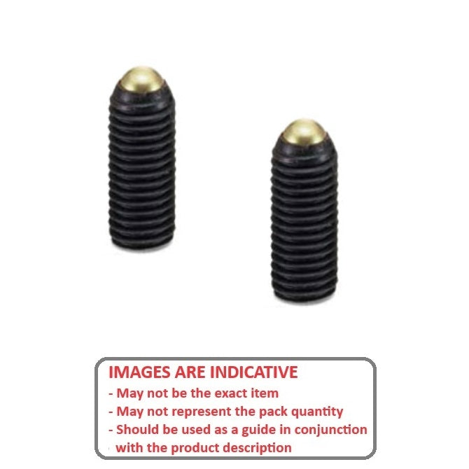 1055026 | SS040M-0165-CS-BR-RB --- Rolling Ball Tip Socket Set Screws - M4 (4x0.7mm) x 15.7 mm Rolling Ball Tip