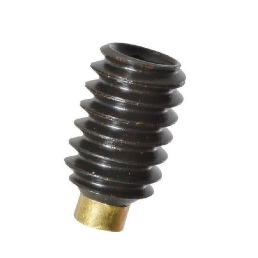 1081996 | SS080M-0120-AS-BT13 --- Brass Tipped Socket Set Screws - M8 (8x1.25mm) x 12 mm Brass Tipped