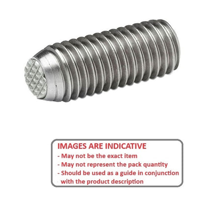 1115057 | SS160M-0240-S4-S440-DKT --- Diamond Knurled Tip Socket Set Screws - M16 (16x2mm) x 24 mm Diamond Knurled Tip