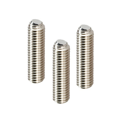 1098970 | SS120M-0400-S4-FB (Each) --- Flat Tip Aligning Socket Set Screws - M12 - 12x1.75mm - 40 mm - Aligning Flat Tip - 304 Stainless Steel A2, 18-8 with 440C Stainless HRC 50-55 tip Screw