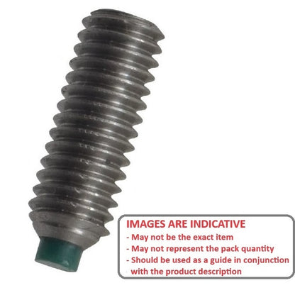 1053710 | SS040M-0060-S3-NT --- Nylon Tipped Socket Set Screws - M4x0.7 x 6 mm Nylon Tipped