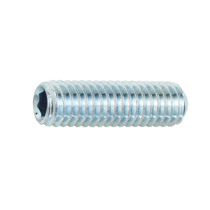 1058254 | SS048F-0032-CZ (PK-5) --- Standard Cup Point Socket Set Screws - 10-32 UNF - 4.76mm - 3.2 mm Zinc Plated DIN916 - Carbon Steel Screw