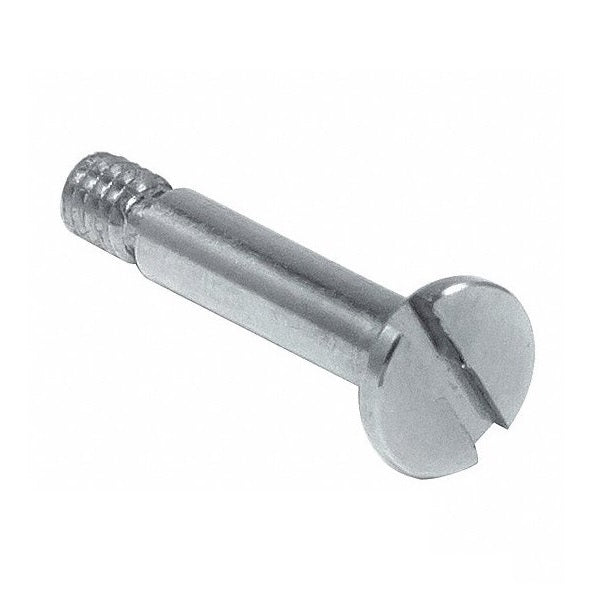 Shoulder Screws - 4x6 mm - M3x0.5 Slotted Shallow Head - Carbon Steel