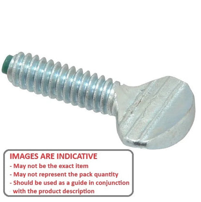 1055239 | THS042C-019-F-CZ-NT (Each) --- Thumb Screws - 8-32 UNC - 4.17mm - 19.05 - - Nylon Tip - Carbon Steel Zinc Plated Screw