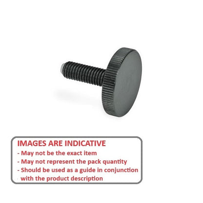 1103494 | THS127C-076-K-CS-FT (Each) --- Thumb Screws - 1/2-13 UNC - 12.7mm - 76.2 - - Flat Tip - Stainless Steel 303/304 Similar to A2 or 18-8 HRB80 Screw
