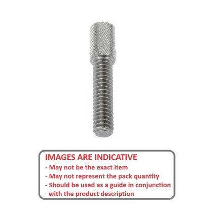 1045132 | THS028C-025-K-3-P --- Thumb Screws - 4-40 UNC (2.85mm) x 25.4 mm x 34.93 mm