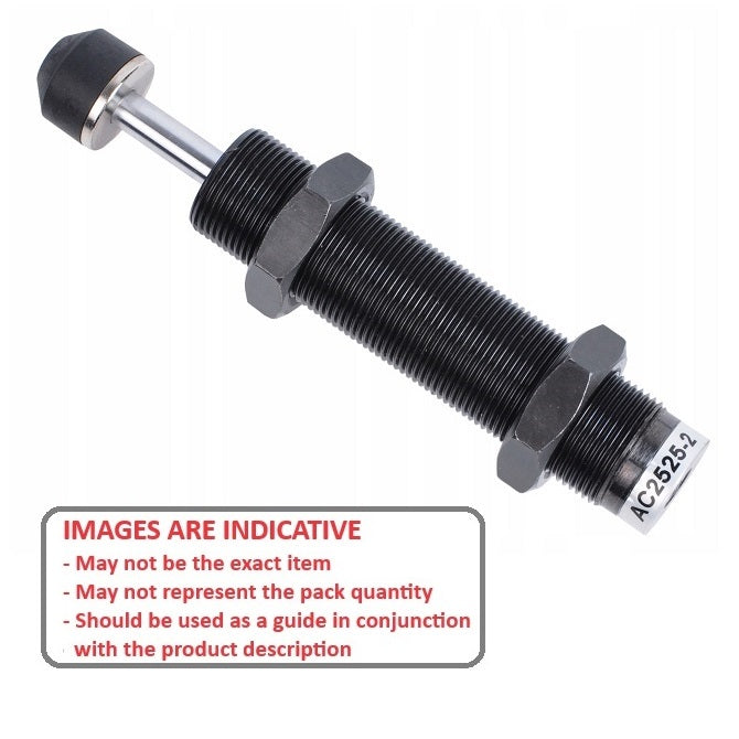 1163034 | AC-2050-1 (Each) --- Hydraulic Shock Absorbers - 50 mm M20x1.5 235 mm Non-Adjustable