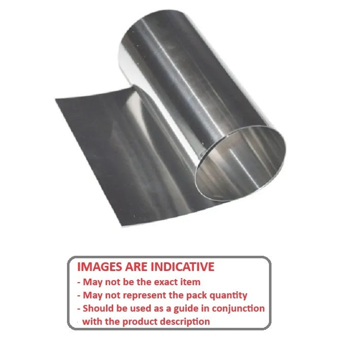 1001560 | SHM-0300-0240-1000-CP2 (Roll) --- Titanium Shim and Foil - 0.3x240x1000 mm - Titanium - CP2 Commercially Pure