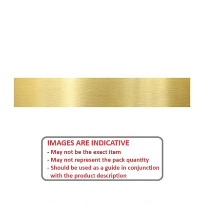 1002612 | SHM-0794-0002-0305-BR (Per Card) --- Brass Strip - 0.794x1.588x304.8 mm - Brass