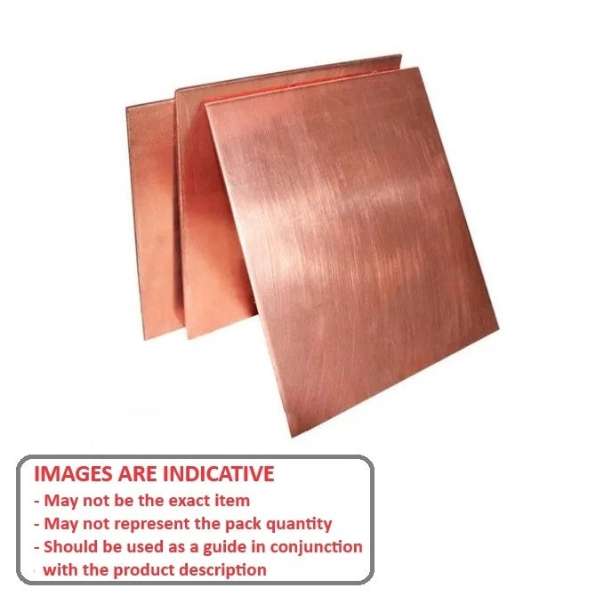 1002385 | SHM-0635-0152-0305-CP (Each) --- Copper Shim and Foil - 0.635x152.4x304.8 mm - Copper