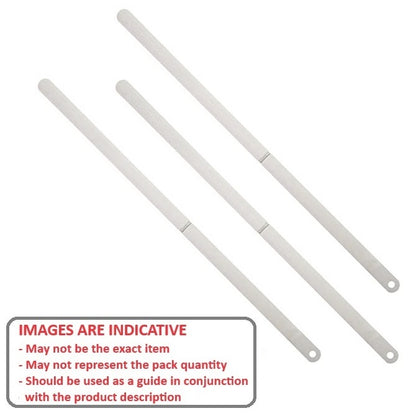 1000348 | PBK-1XSSRS (Each) --- Stainless Feeler Gauge Stock - 0.038x12.7x304.8 mm - Stainless Steel