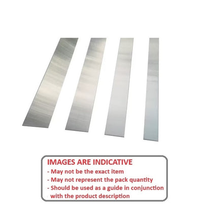 1002378 | SHM-0635-0019-0305-430 (Each) --- Stainless Steel Strip - 0.635x19.1x304.8 mm - Stainless Steel