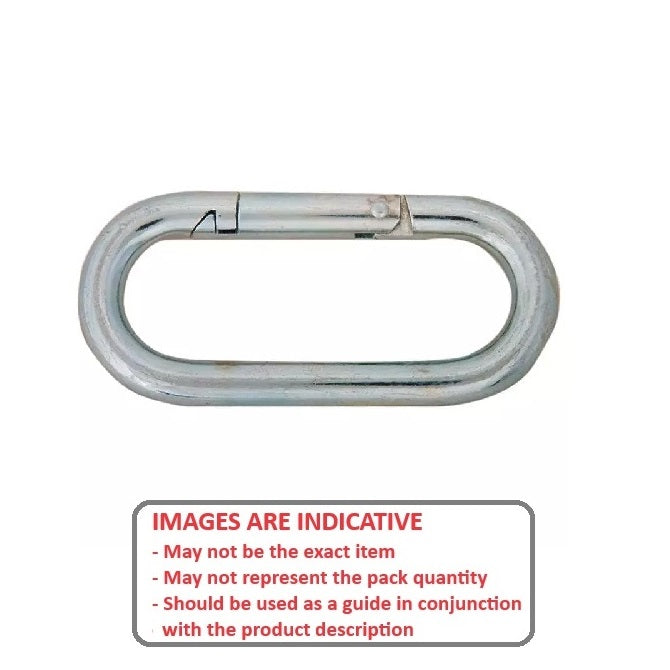 1087502 | BA-440RS (Each) --- Spring Snaps - 9.525x101.6x15.875 mm Interlocking - Steel Snap