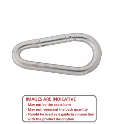1073561 | BA-485RS (Each) --- Spring Snaps - 6.35x63.5x9.525 mm Interlocking - Steel Snap